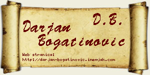 Darjan Bogatinović vizit kartica